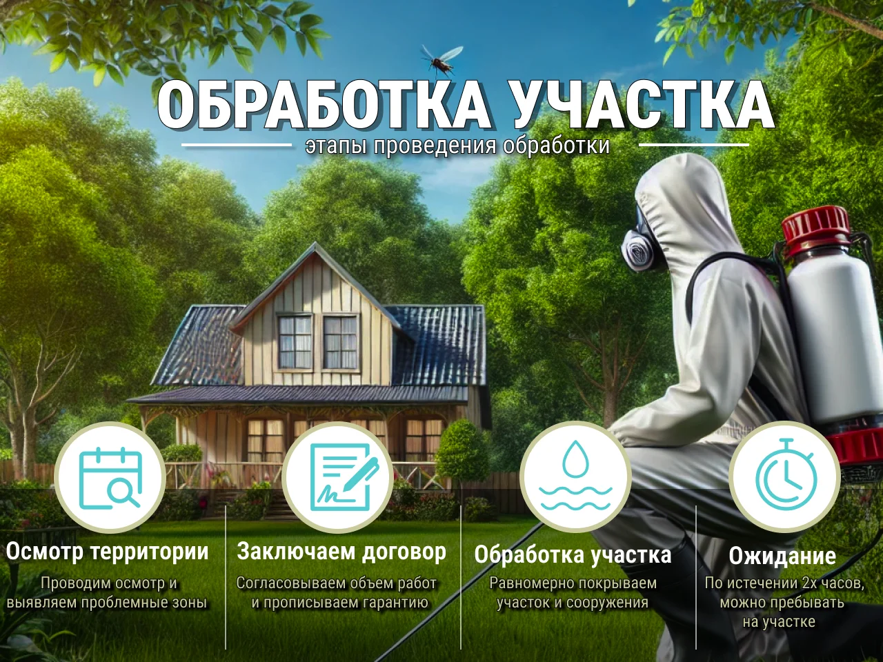 Обработка участка от комаров, клещей, муравьев - миниатюра 4
