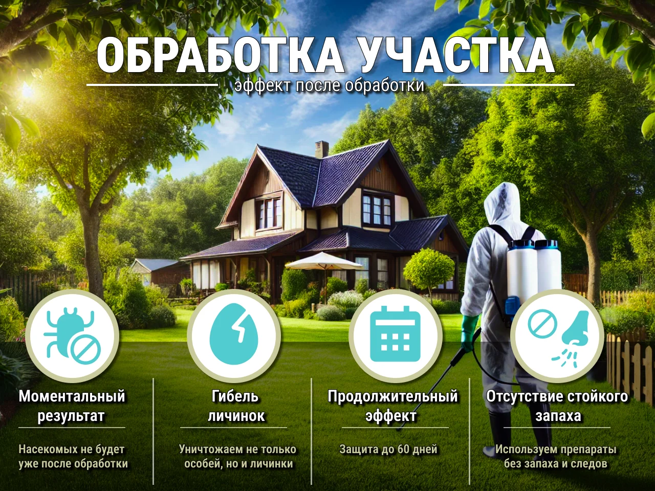 Обработка участка от комаров, клещей, муравьев - миниатюра 5