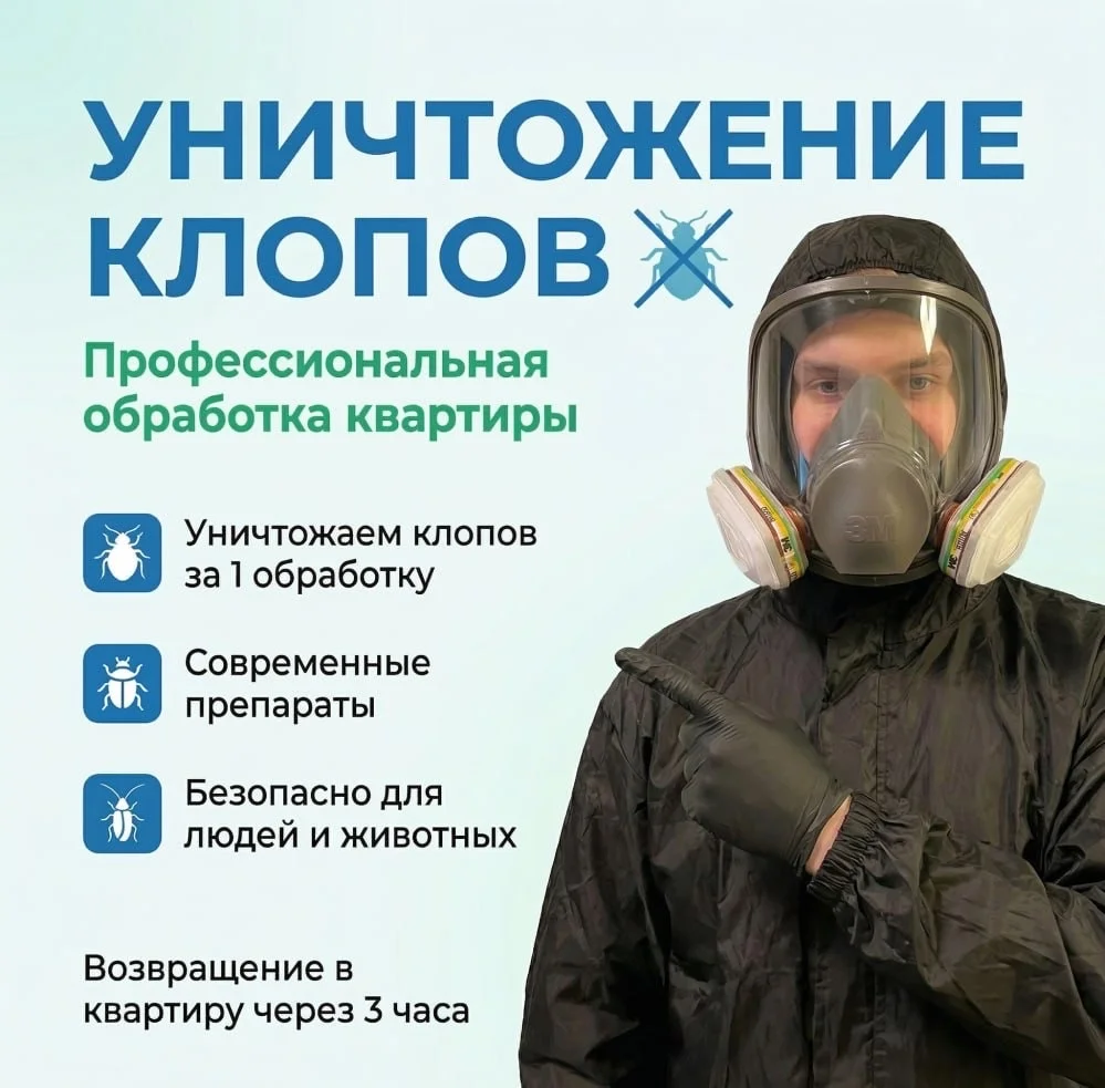 Обработка от клопов, тараканов, блох - миниатюра 2