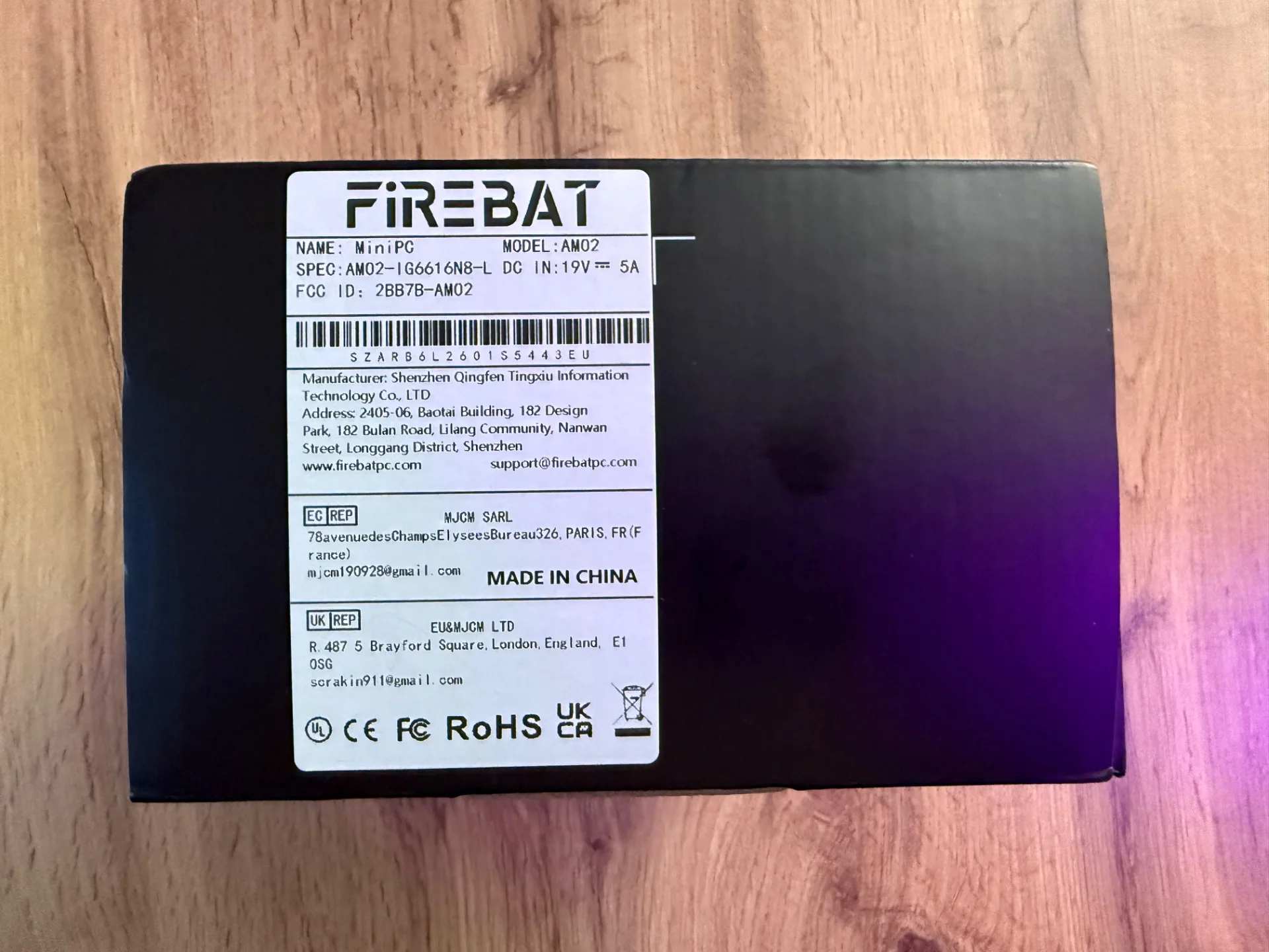 Мини пк Firebat AM02 (16\512) Radeon Vega 7 - миниатюра 2