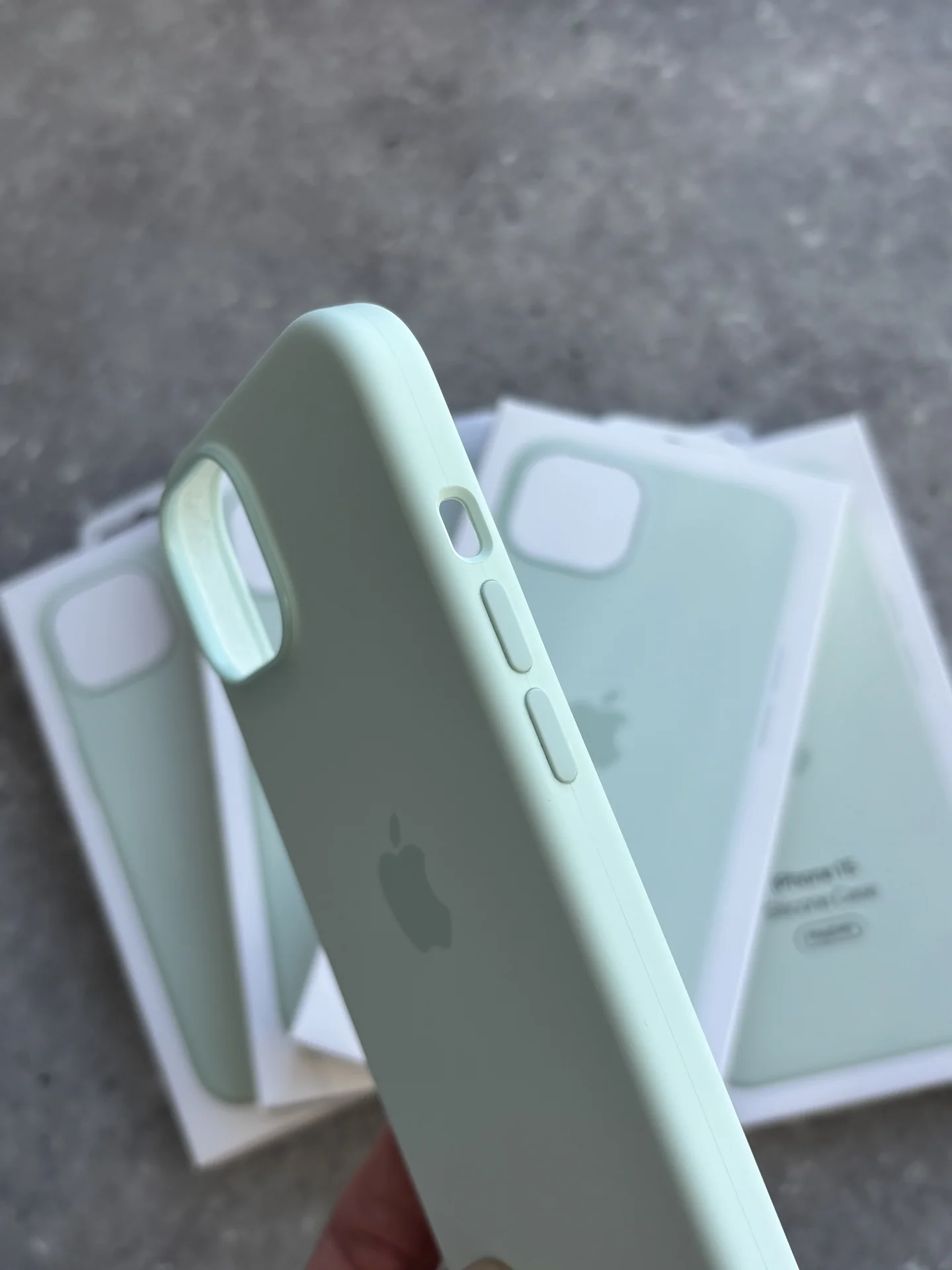 Чехол Silicon Case iPhone 15 soft mint - миниатюра 3