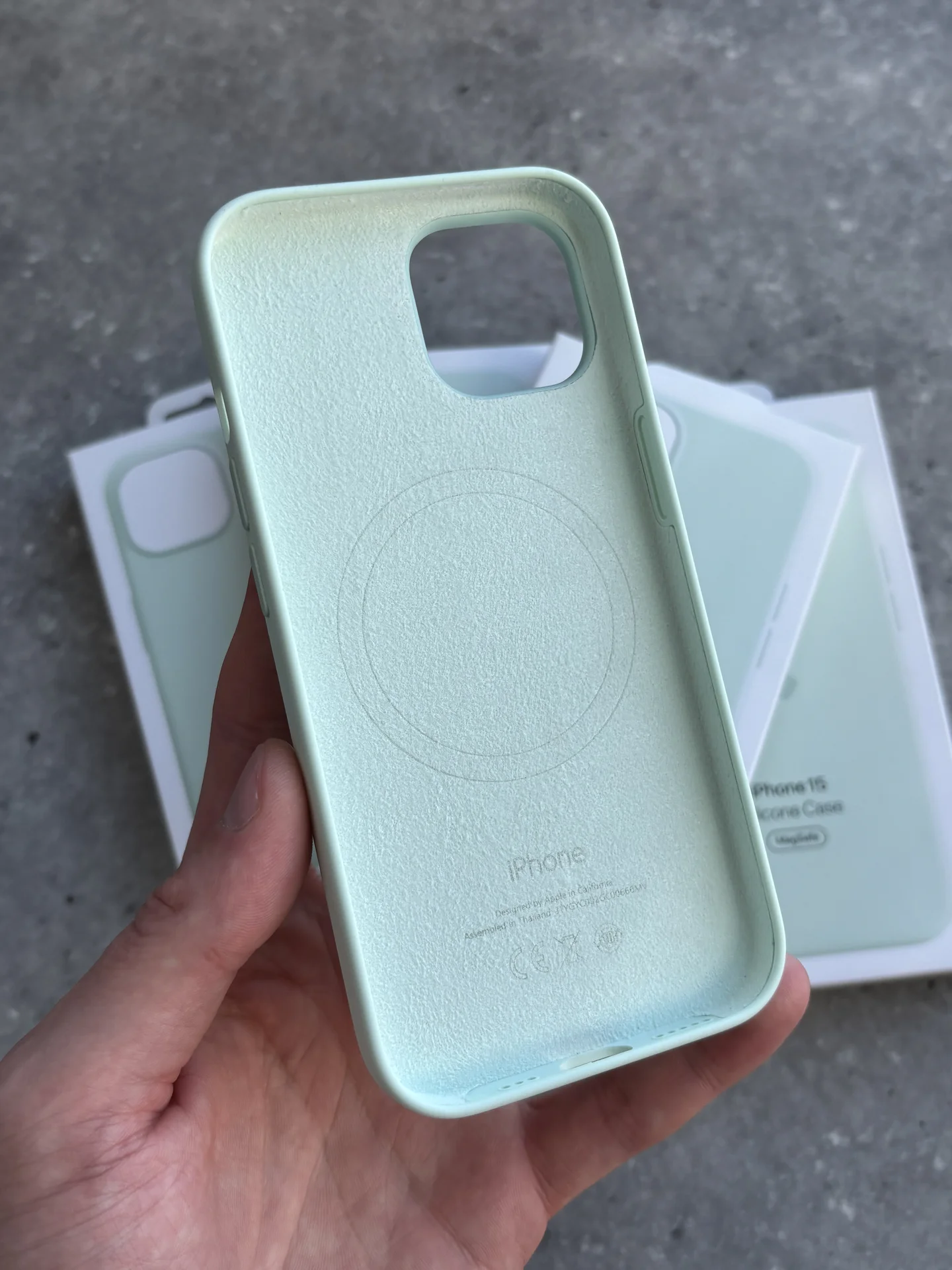Чехол Silicon Case iPhone 15 soft mint - миниатюра 5