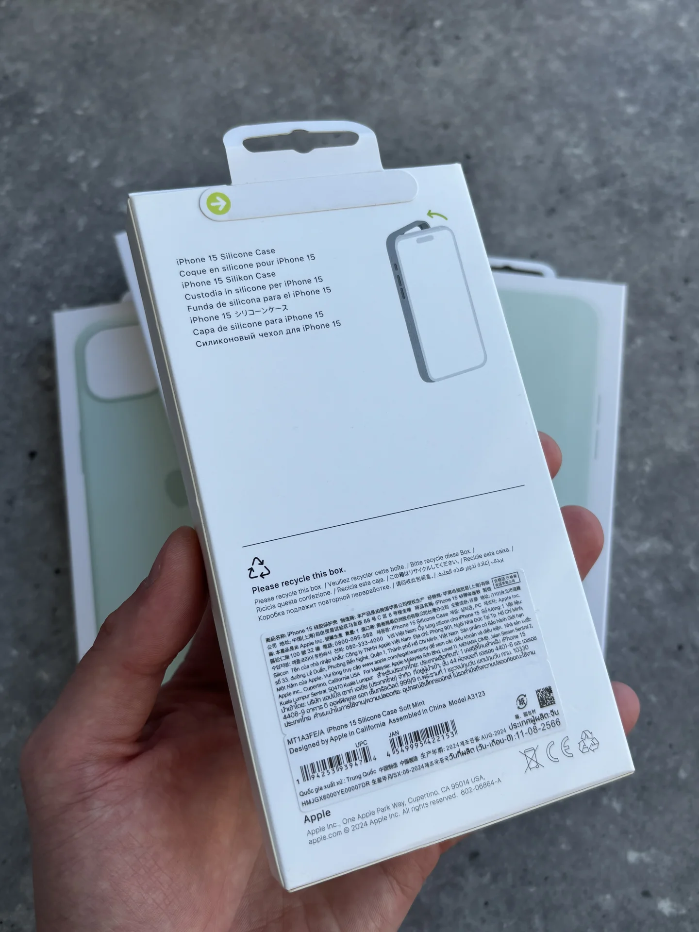 Чехол Silicon Case iPhone 15 soft mint - миниатюра 9