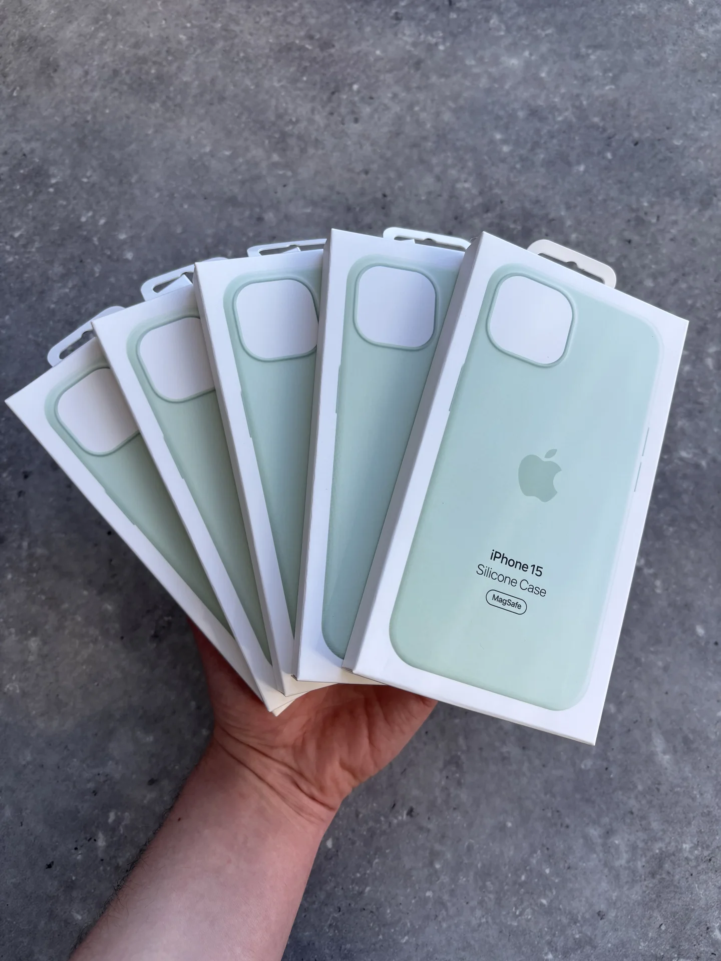 Чехол Silicon Case iPhone 15 soft mint - миниатюра 10