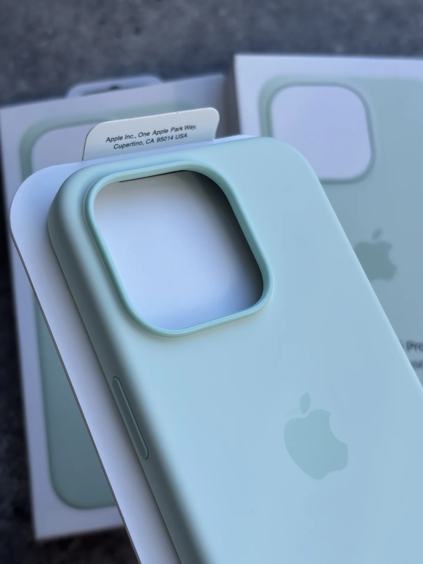 Чехол Silicon Case iPhone 15 Pro soft mint - миниатюра 2