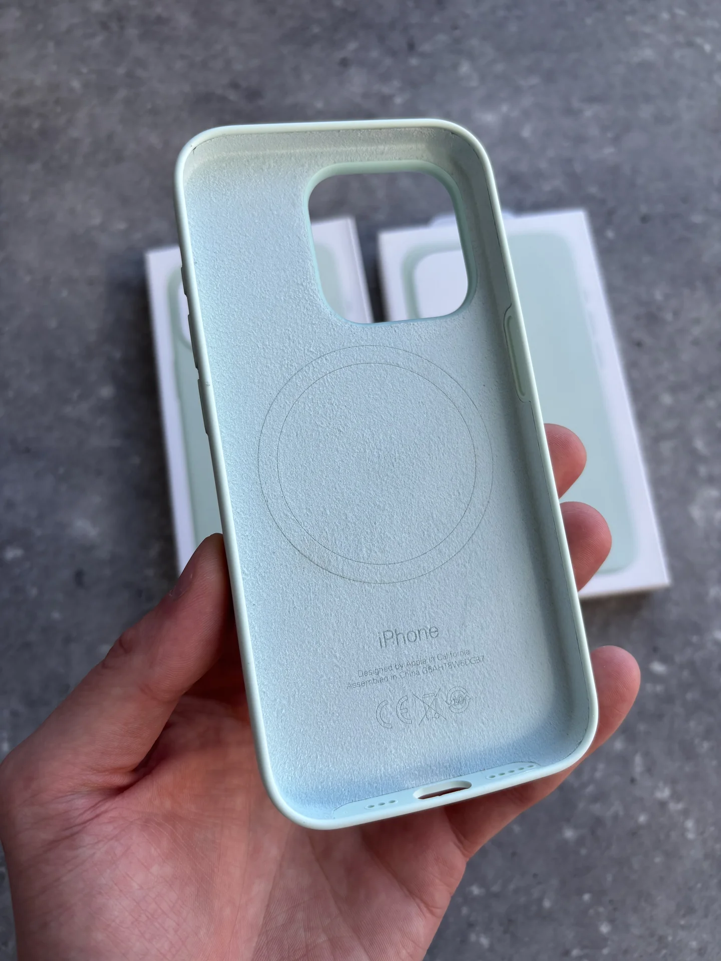 Чехол Silicon Case iPhone 15 Pro soft mint - миниатюра 5