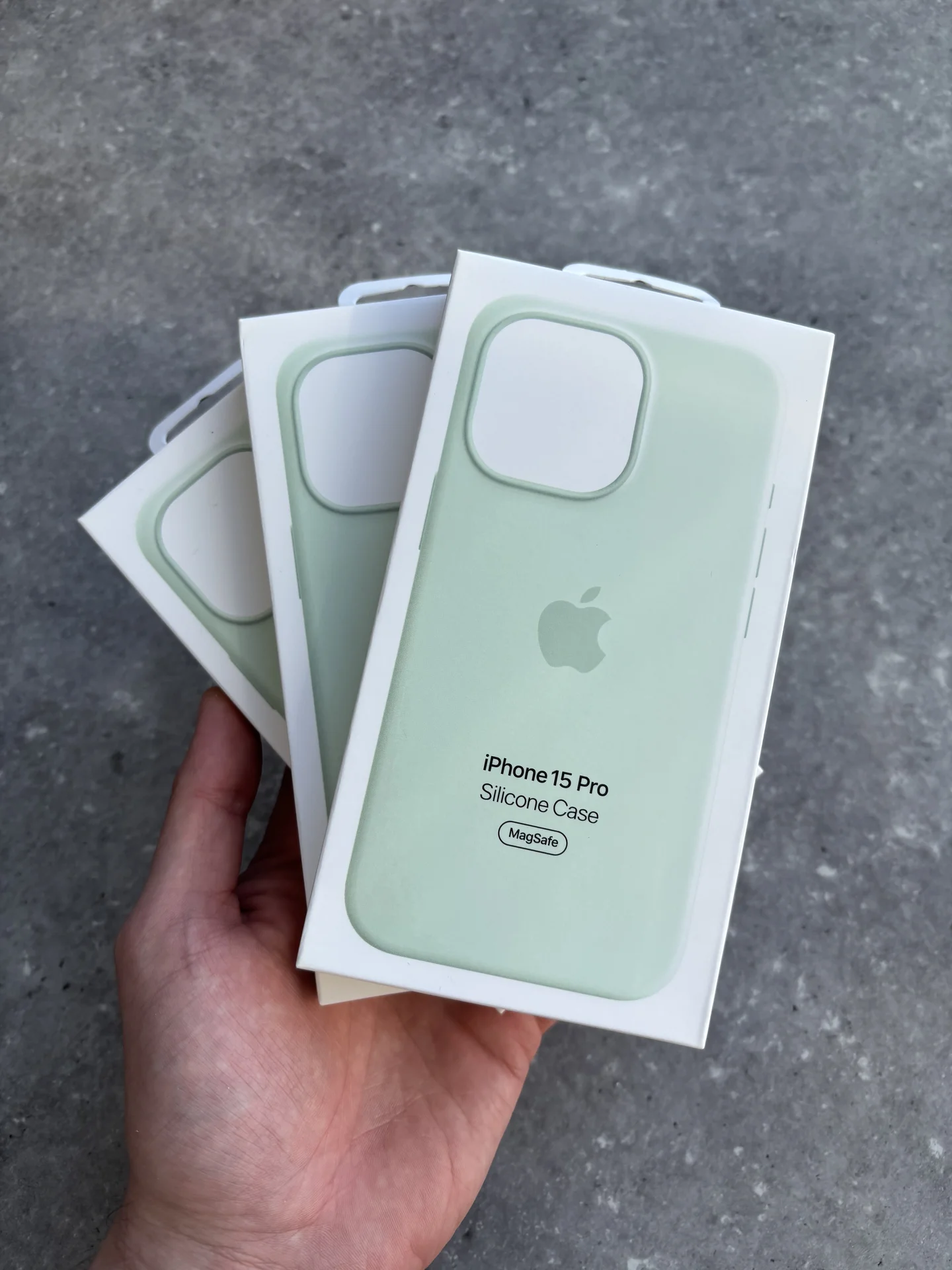 Чехол Silicon Case iPhone 15 Pro soft mint - миниатюра 10