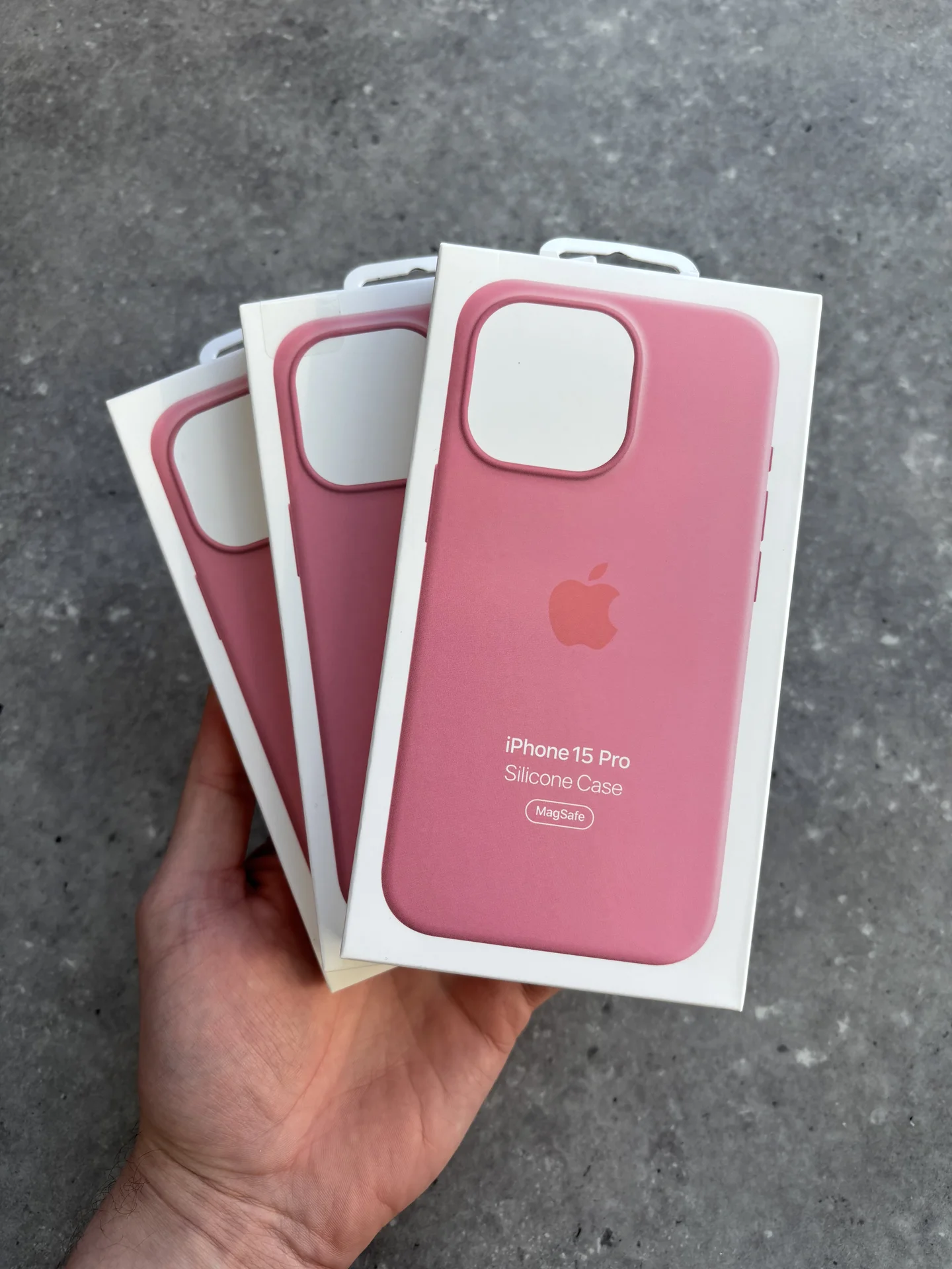 Чехол Silicon Case iPhone 15 Pro Pink розовый - миниатюра 9