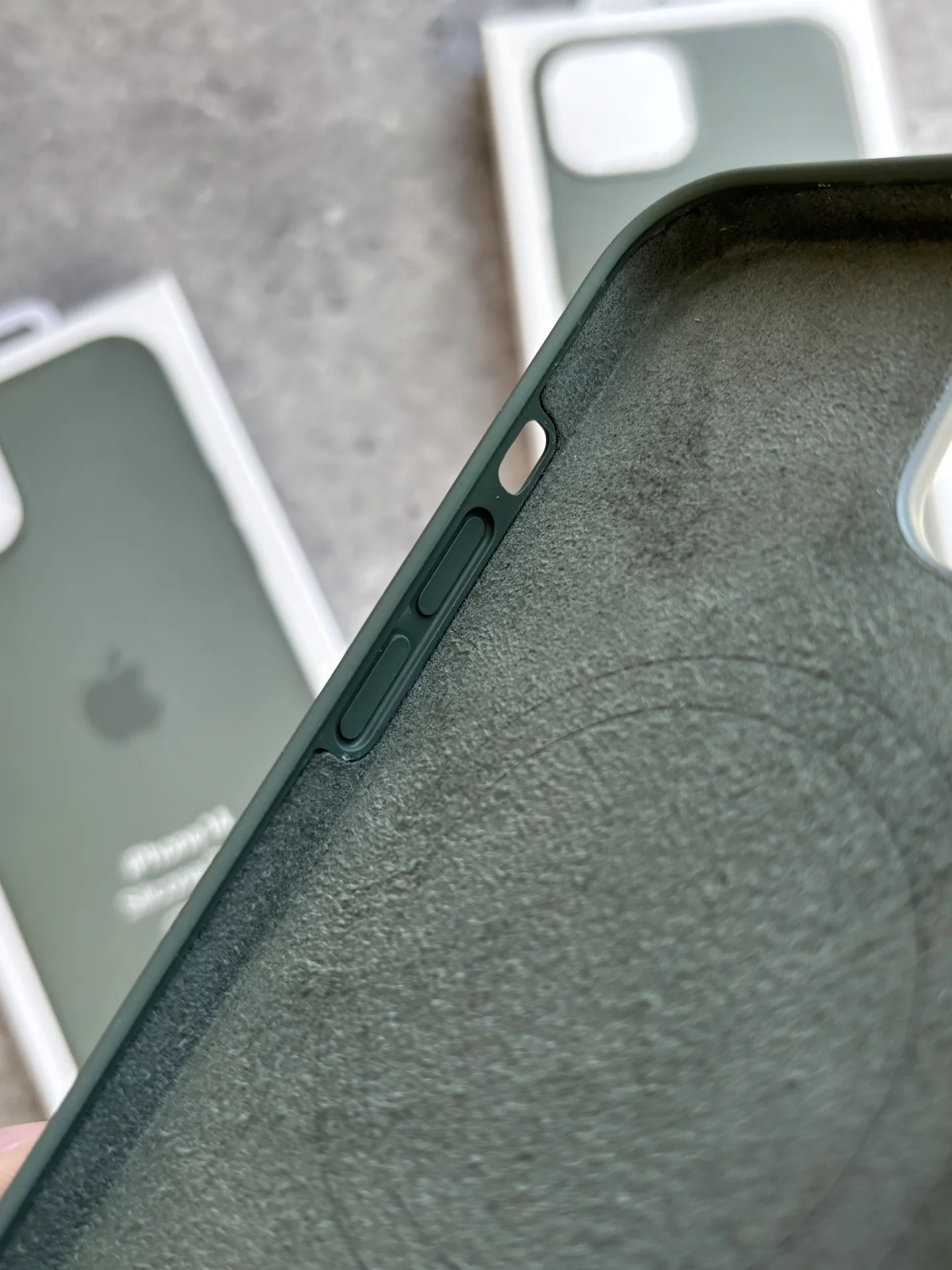 Чехол Silicon Case iPhone 14 Olive зеленый - миниатюра 6