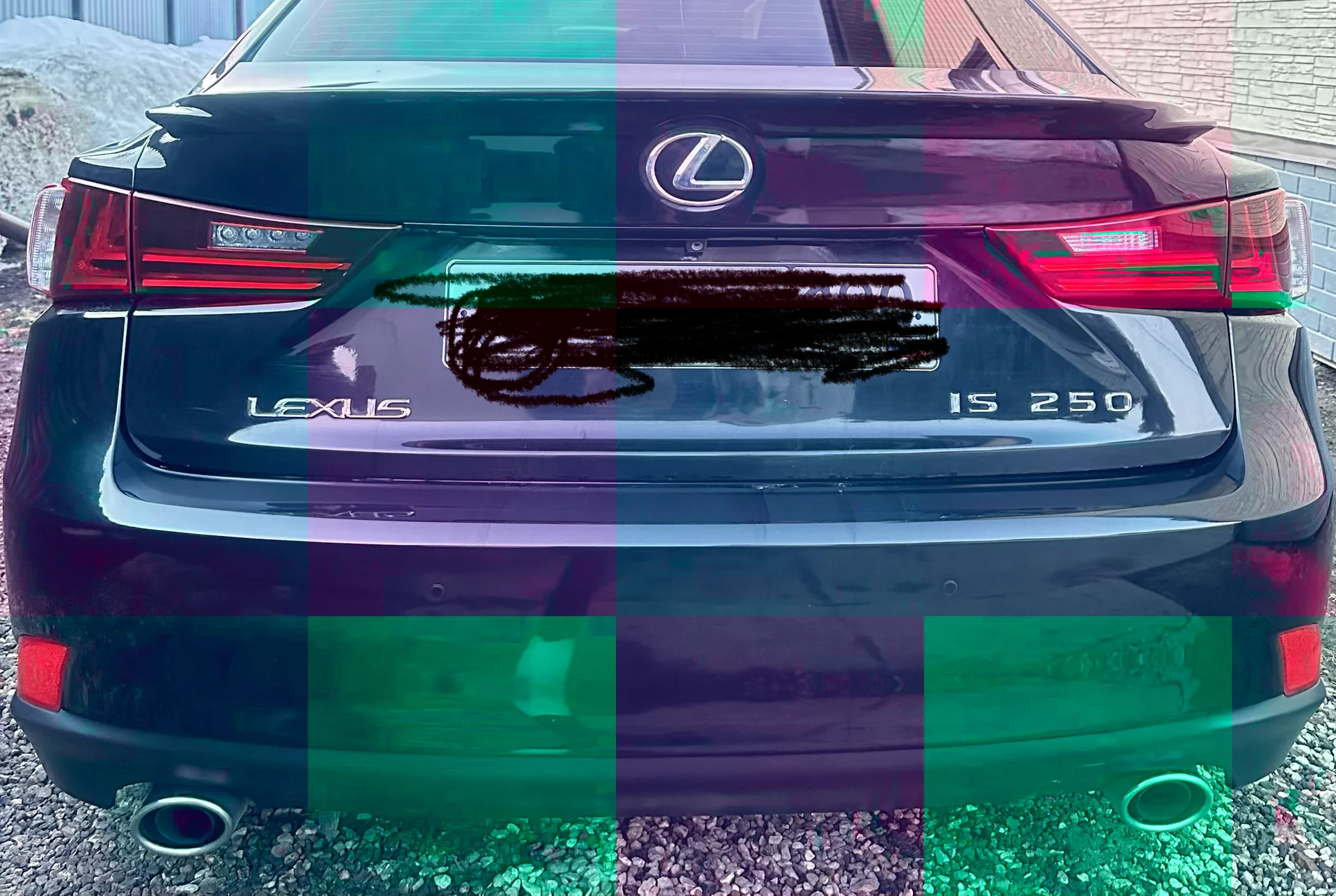 Спойлер на крышку багажника Lexus is 250 - миниатюра 2