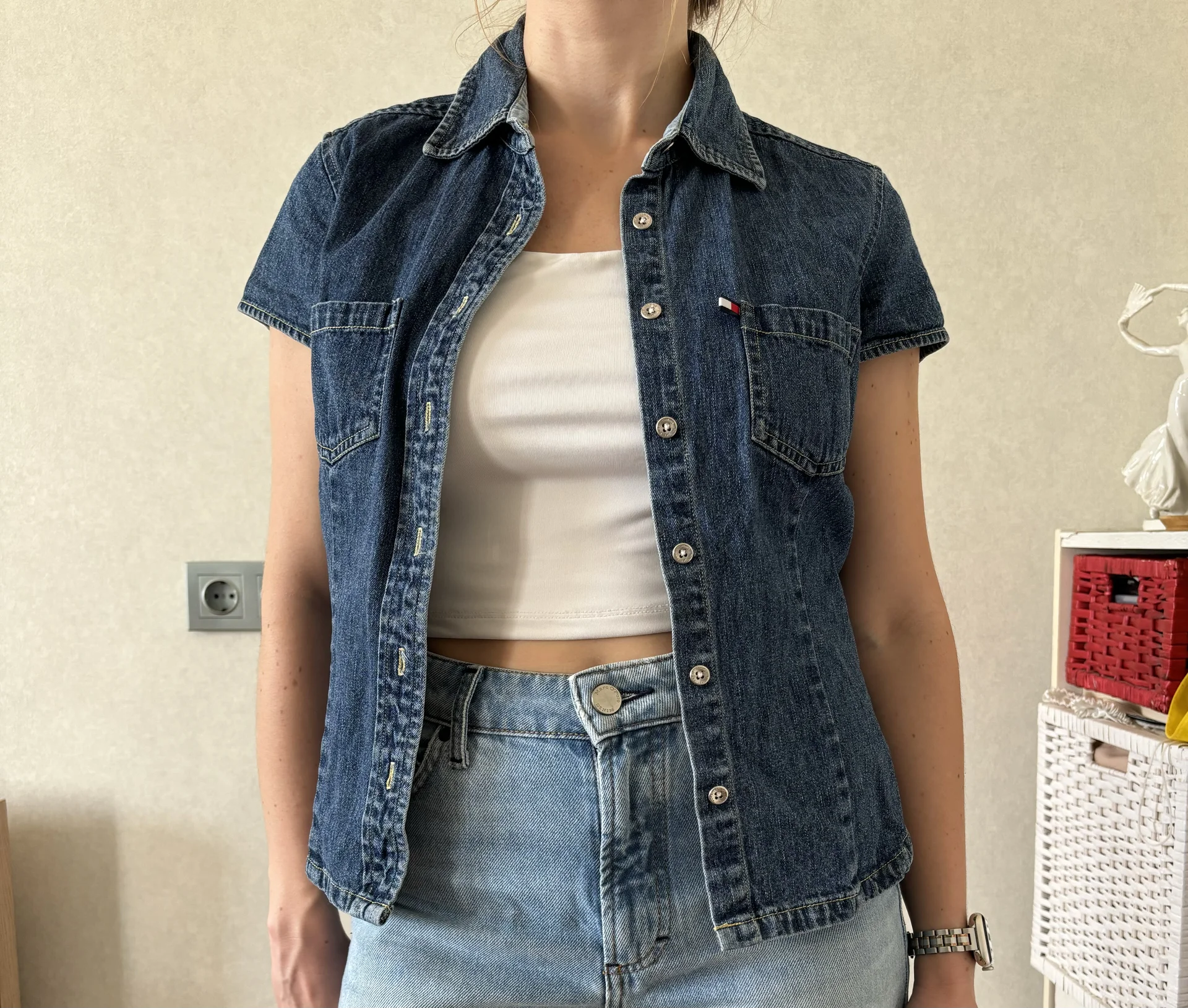 Джинсовая рубашка tommy jeans - миниатюра 2