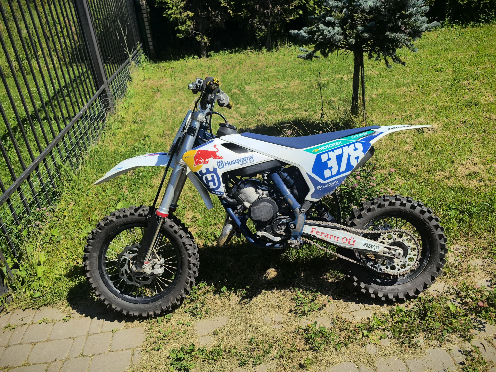 Husqvarna 65 cc 2023 настоящий кроссовый мотоцикл - миниатюра 5