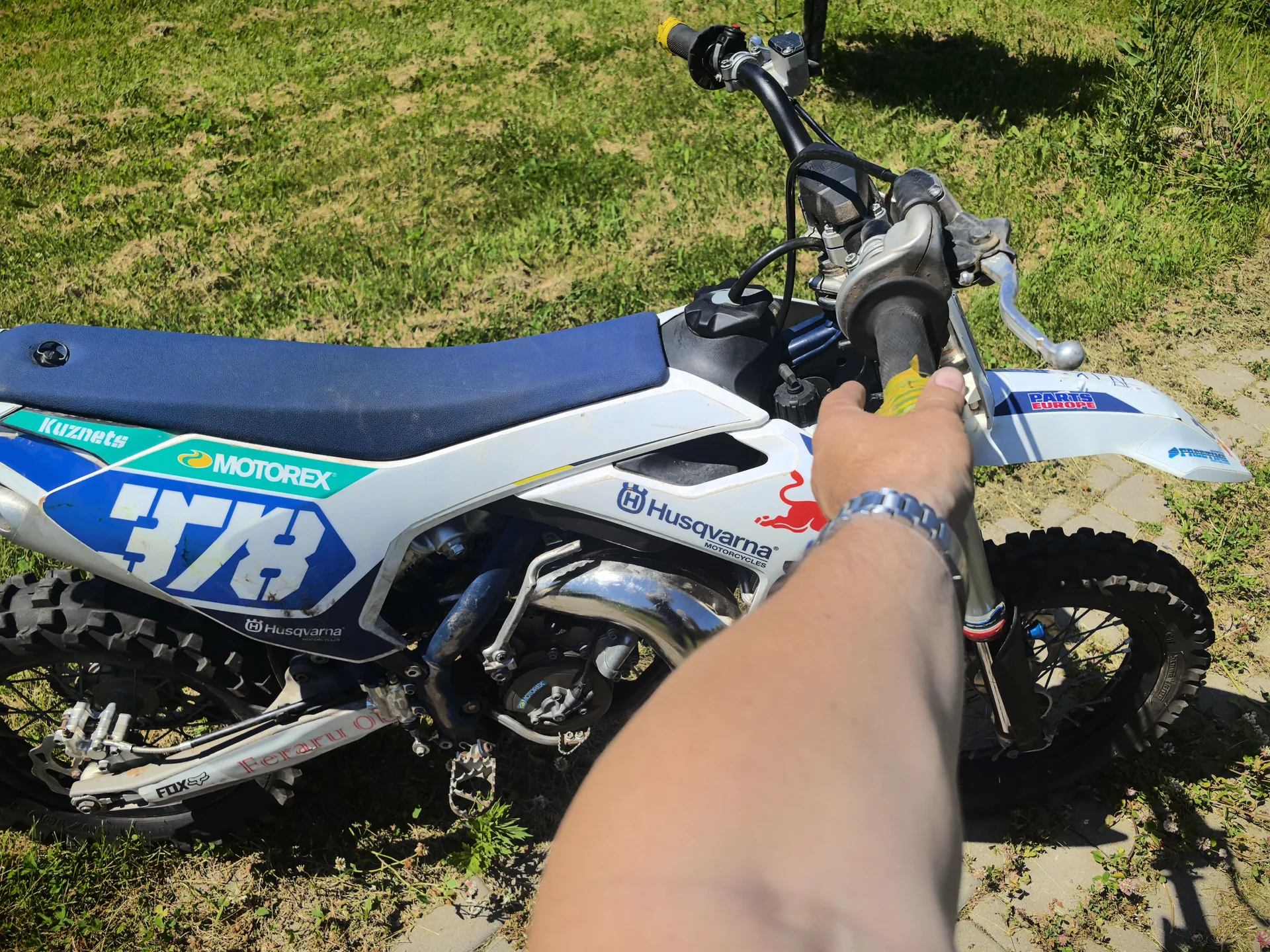 Husqvarna 65 cc 2023 настоящий кроссовый мотоцикл - миниатюра 7