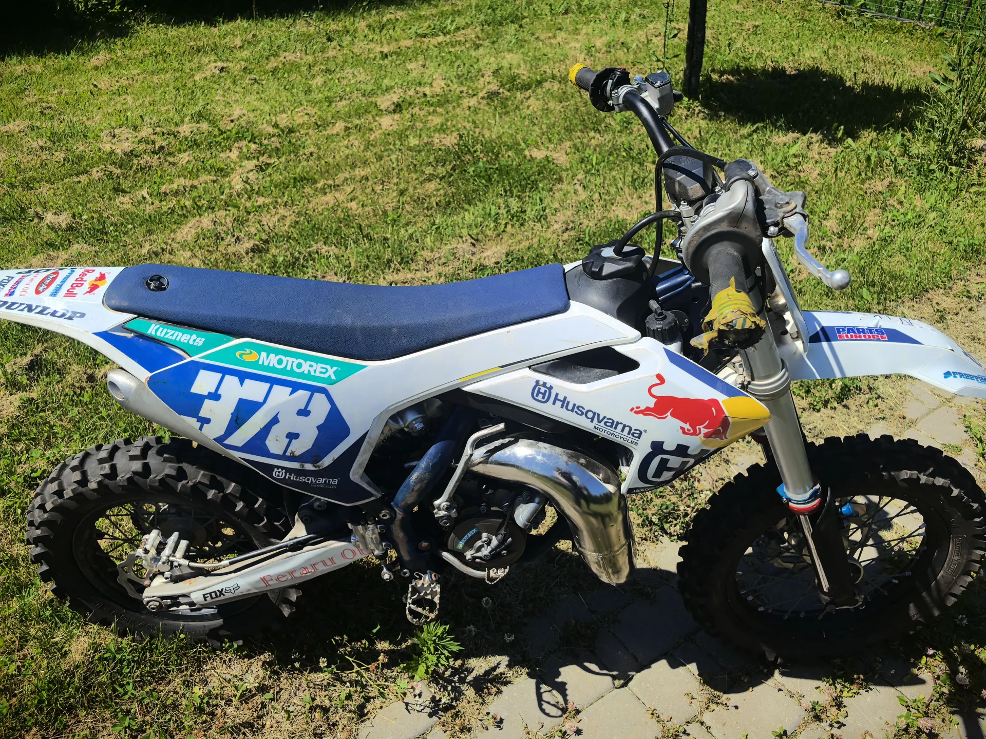 Husqvarna 65 cc 2023 настоящий кроссовый мотоцикл - миниатюра 9