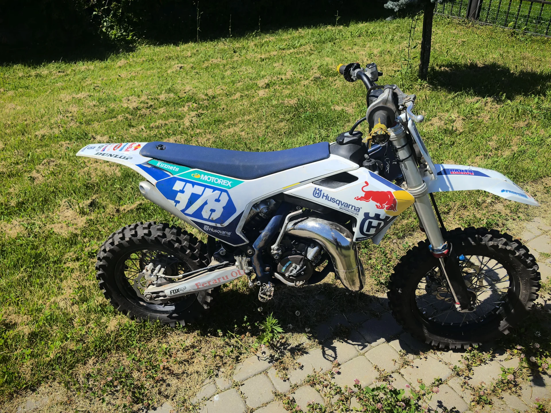 Husqvarna 65 cc 2023 настоящий кроссовый мотоцикл - миниатюра 11
