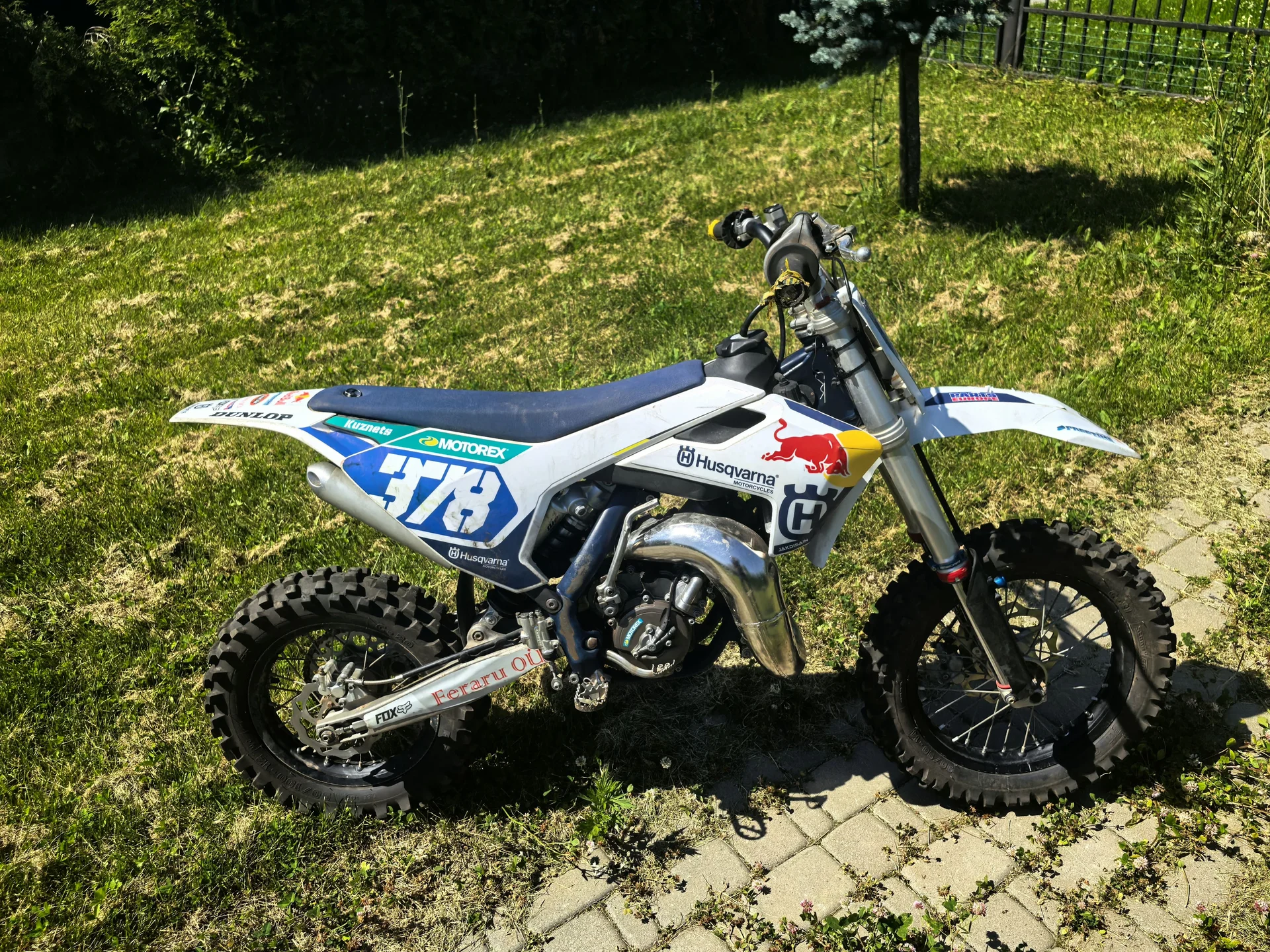 Husqvarna 65 cc 2023 настоящий кроссовый мотоцикл - миниатюра 12