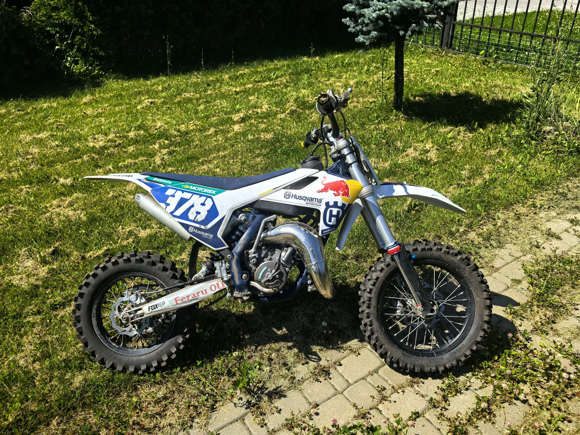 Husqvarna 65 cc 2023 настоящий кроссовый мотоцикл - миниатюра 13