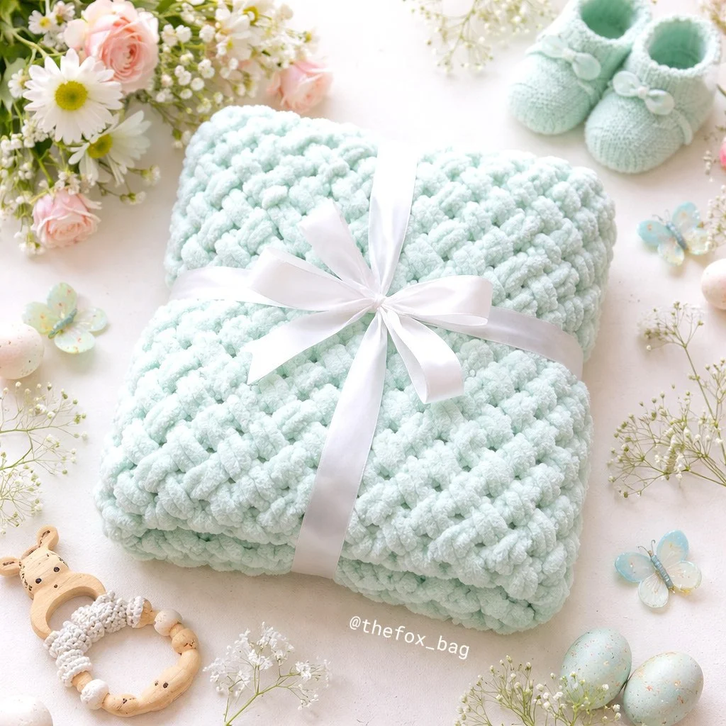 Плед вязаный 🧶 - изображение 1