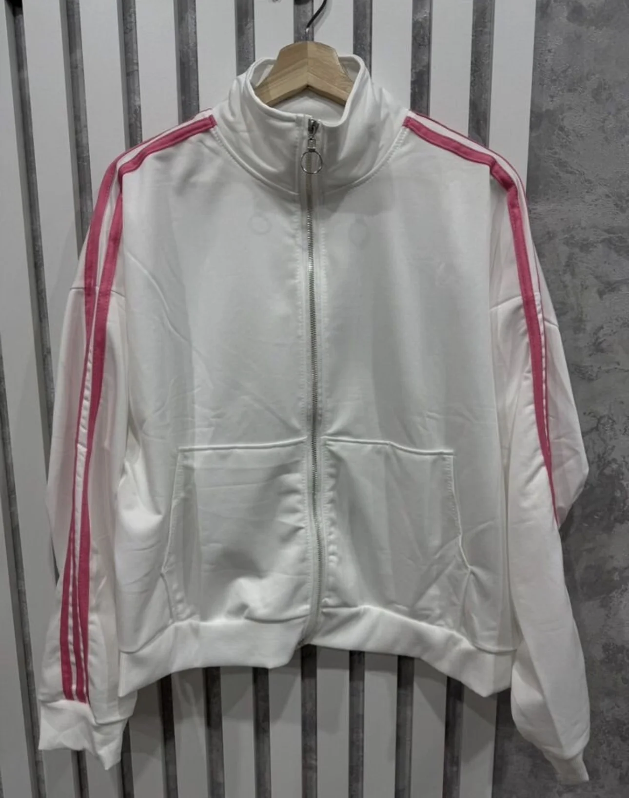 Женская кофта на молнии oversize новая - миниатюра 3