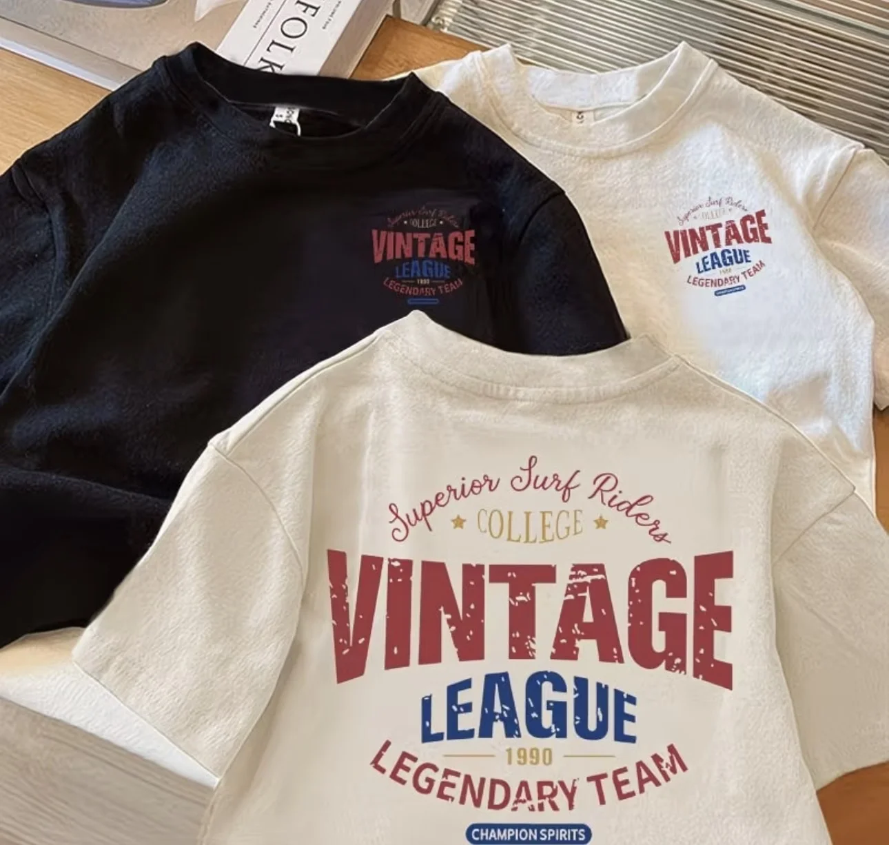 Футболка детская Vintage League 140 см, хлопок