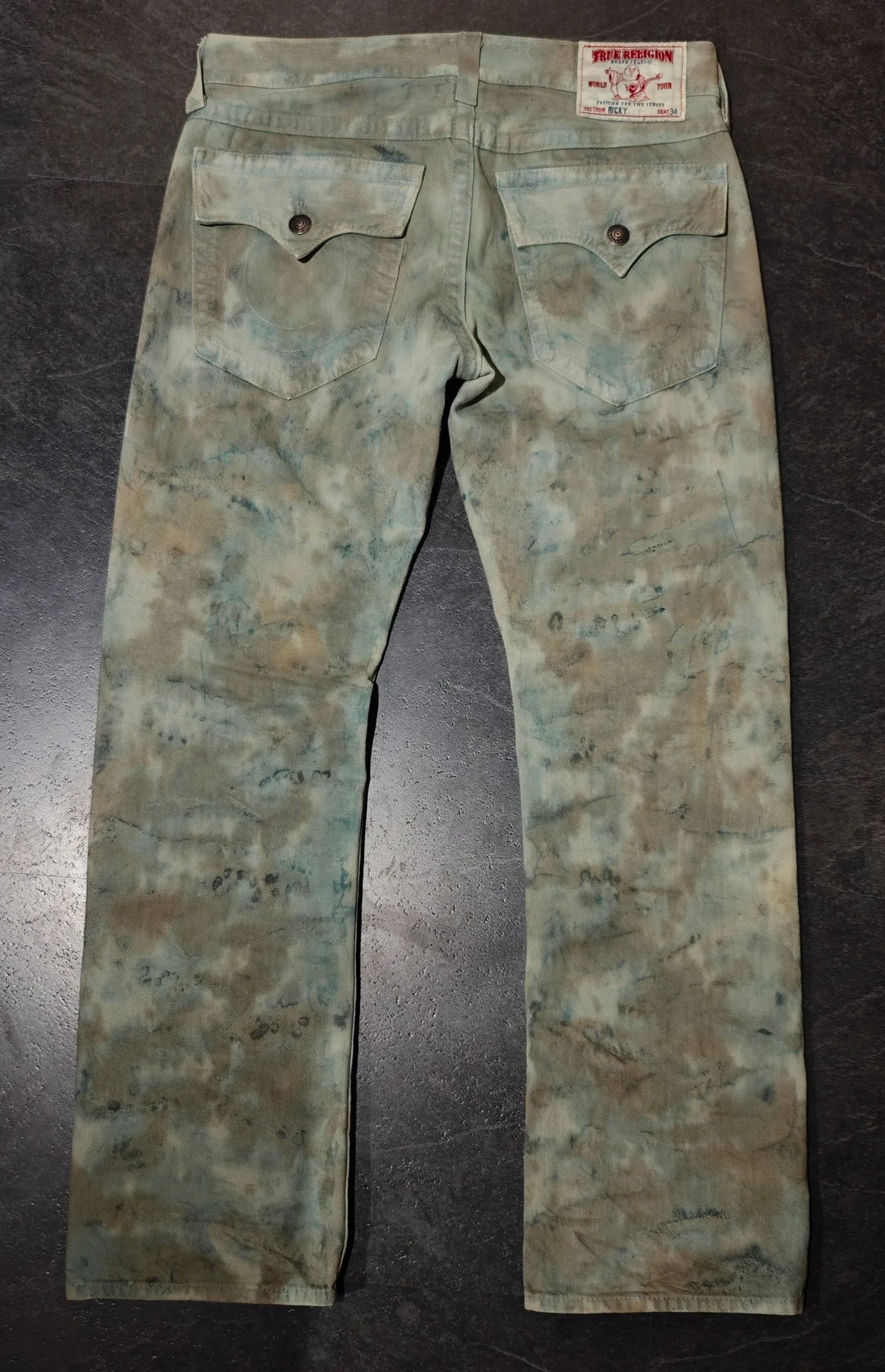Джинсы true religion tye dye 2012 chief keef - миниатюра 2