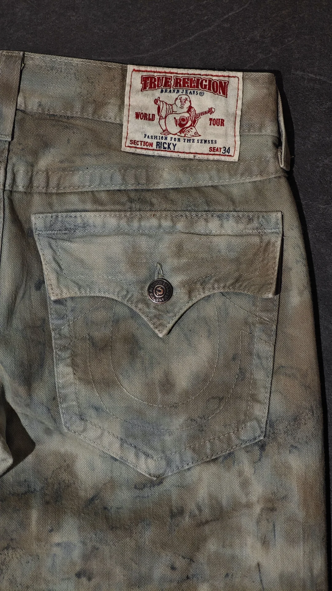Джинсы true religion tye dye 2012 chief keef - миниатюра 4