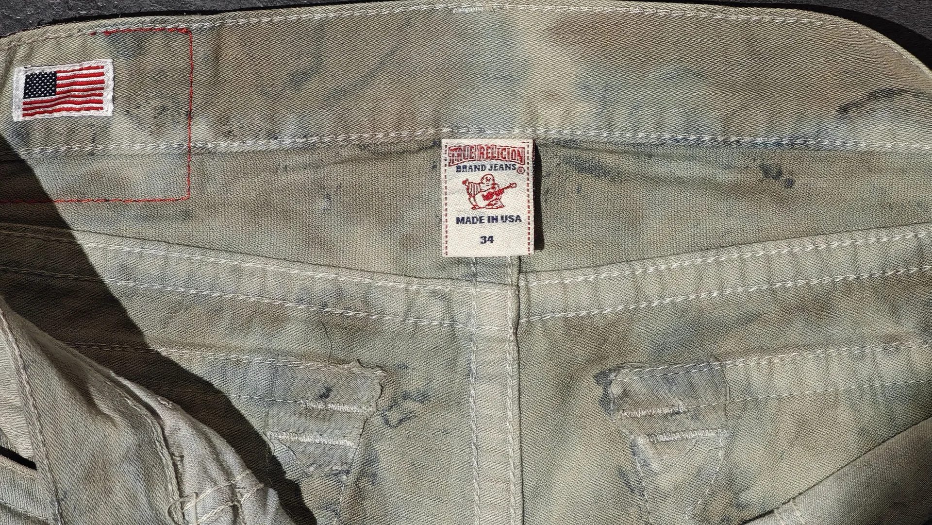 Джинсы true religion tye dye 2012 chief keef - миниатюра 5