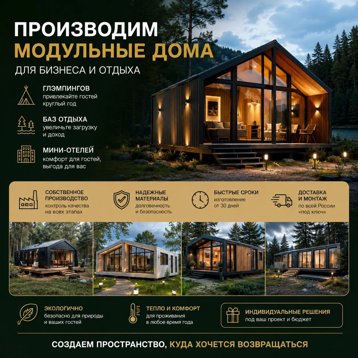 Модульные дома для глэмпинга и баз отдыха - изображение 1
