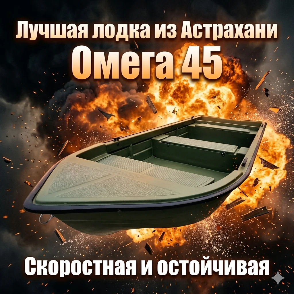 Астраханские лодки Omega XL 45 верфь RBoat - миниатюра 4