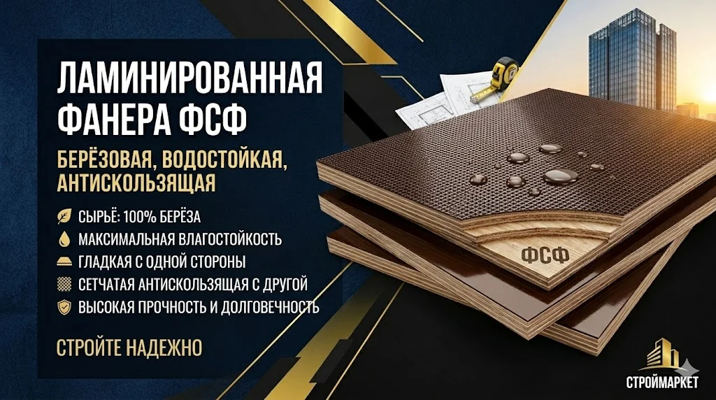 Фанера влагостойкая со склада в Астрахани - миниатюра 3