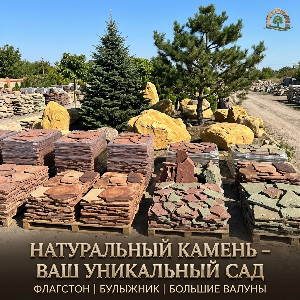 Природный камень плитняк валуны в Астрахани со склада - изображение 1
