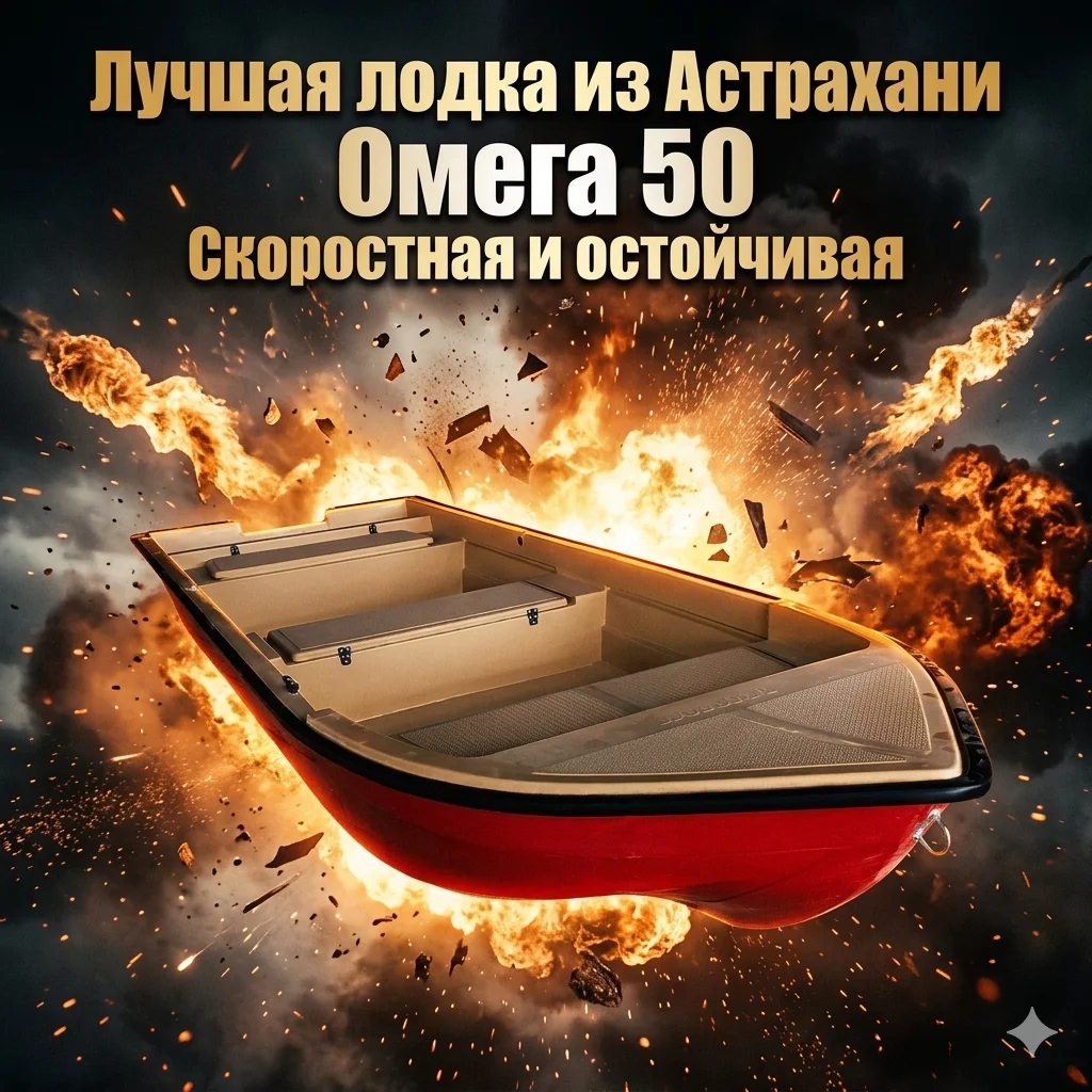 Астраханские лодки Omega XL 50 судоверфь RBoat - миниатюра 2