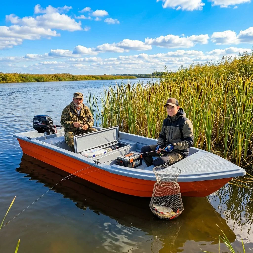 Лодка без регистрации Omega XL 40 судоверфь RBoat Астрахань - миниатюра 3