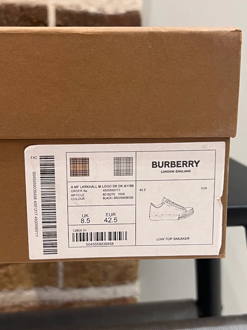 Мужские кеды BURBERRY - миниатюра 12