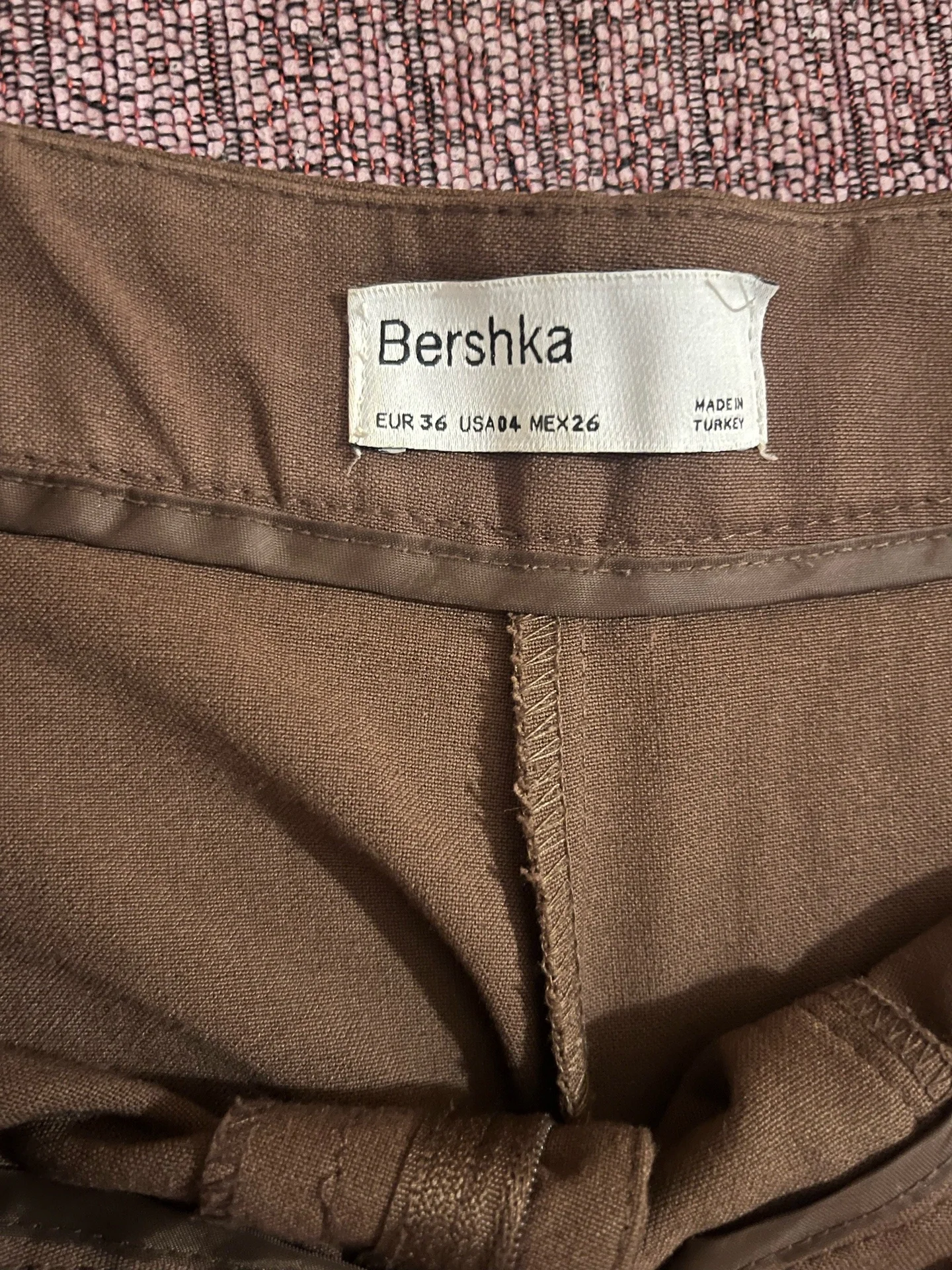 Брюки коричневые Bershka 42–44 российский (XS–S) - миниатюра 2