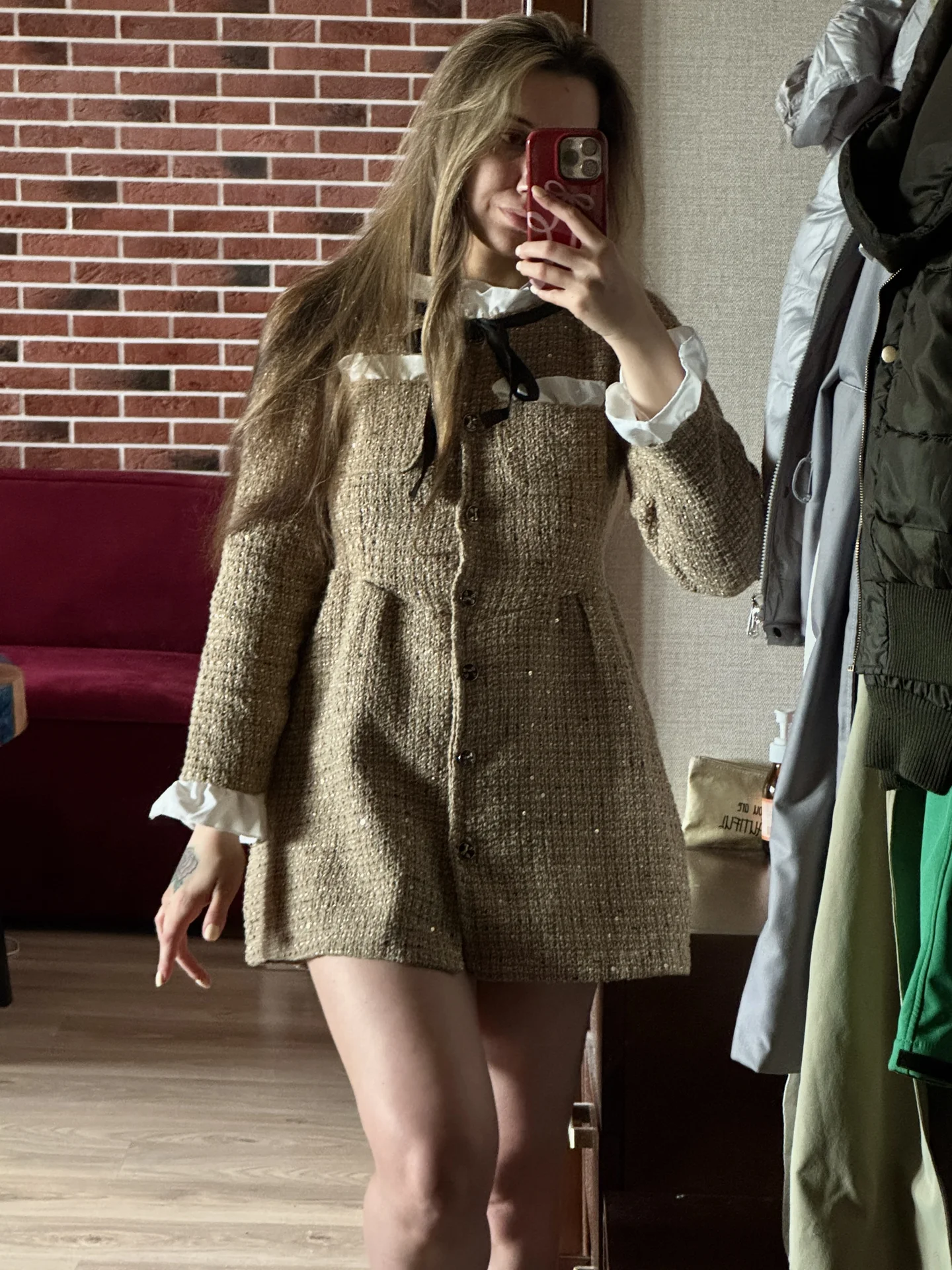 Платье женское из твида - изображение 1
