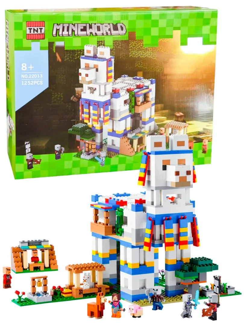 Конструктор Майнкрафт Деревня лам / 1252 детали / аналог Lego 21188 - миниатюра 5