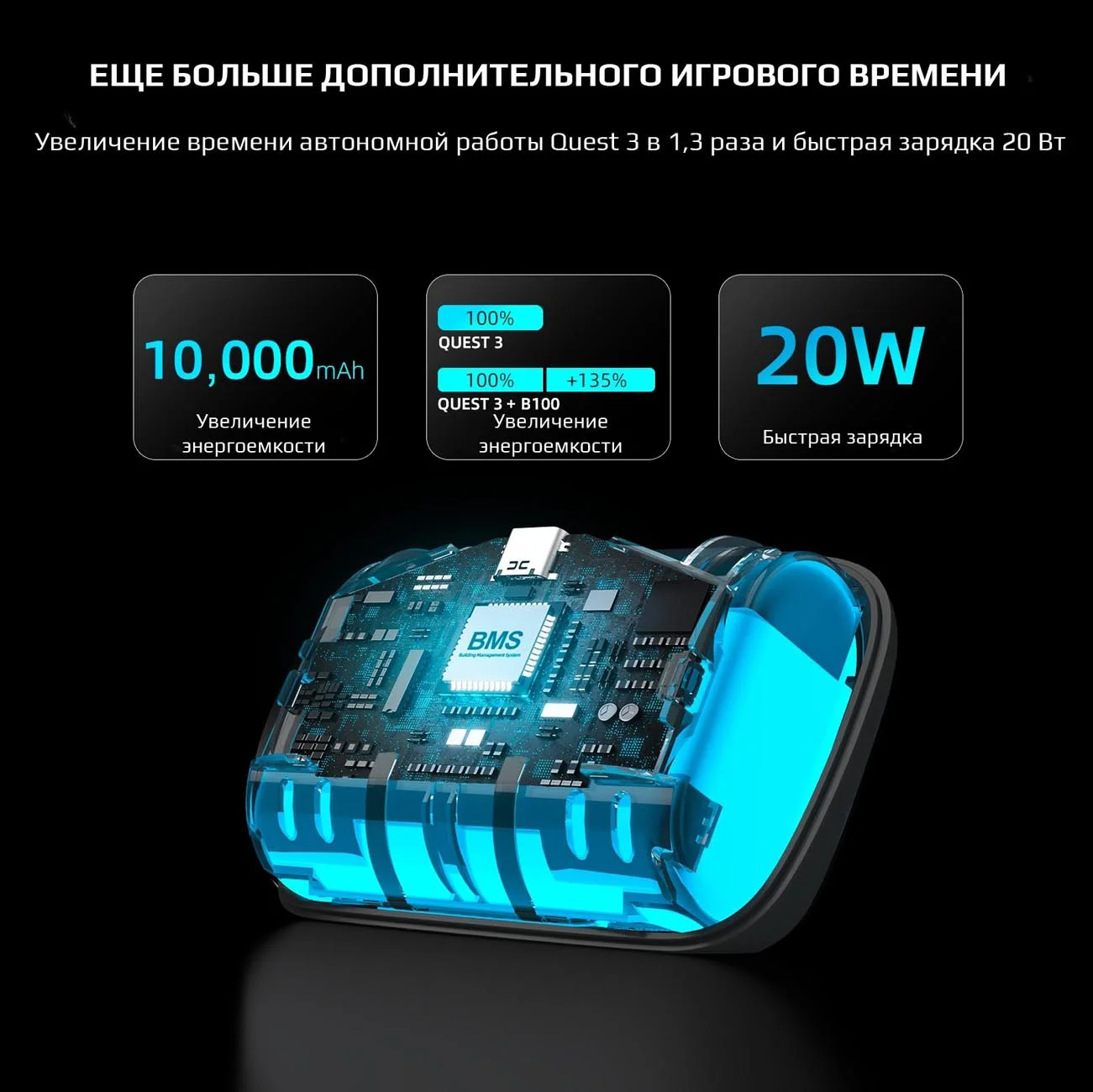Крепление BOBOVR S3 Pro для Oculus Quest 3 - миниатюра 5