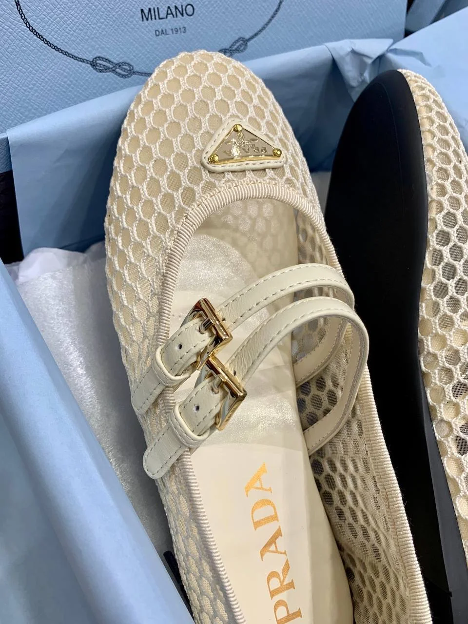 PRADA MESH женские балетки - миниатюра 5