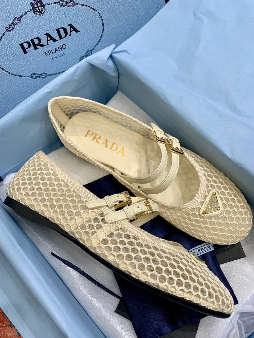 PRADA MESH женские балетки - миниатюра 8