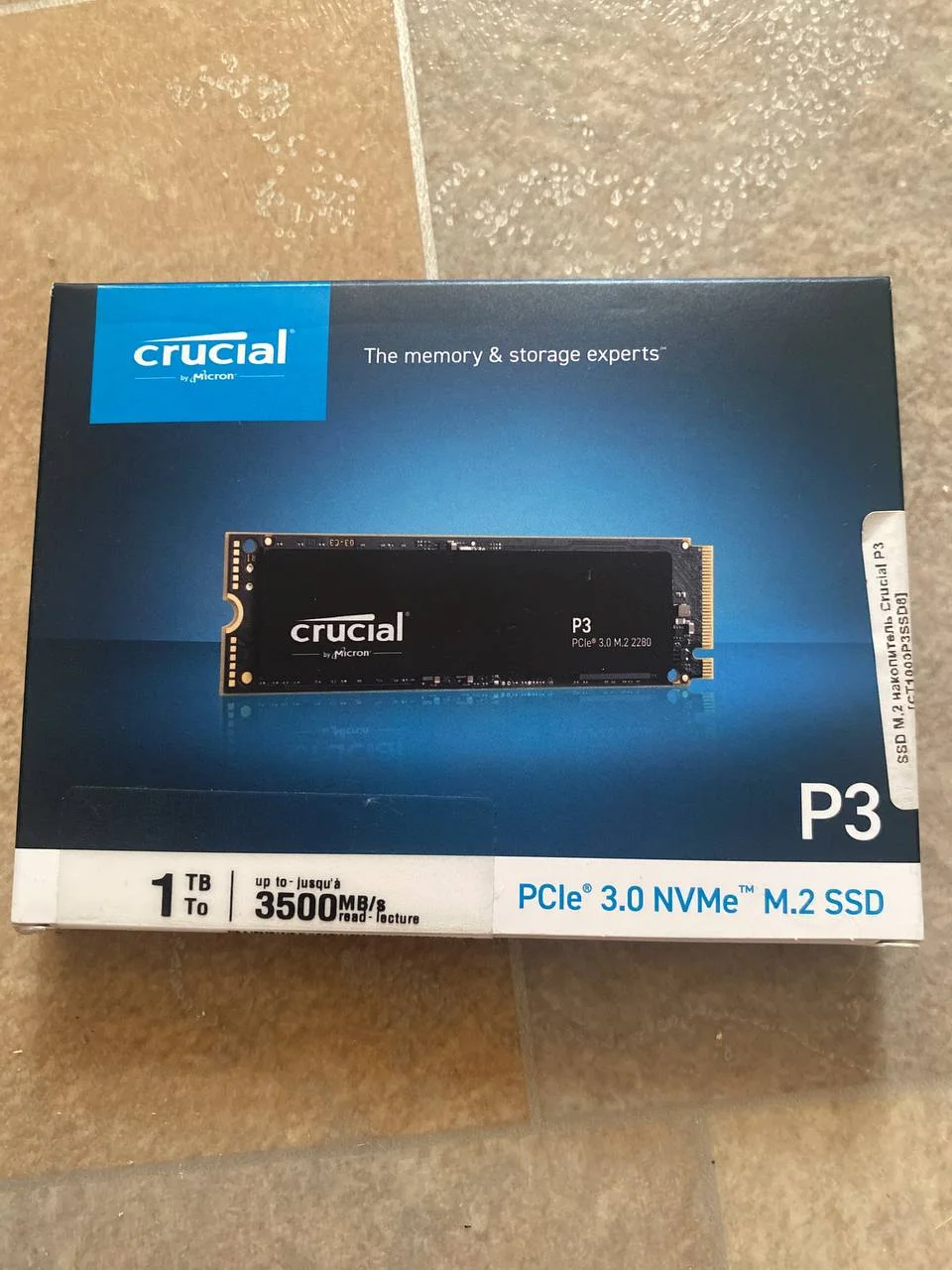 SSD M.2 Crucial P3 (CT1000P3SSD8) 1TB - изображение 1