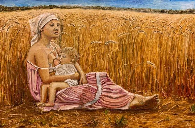 Кормящая во ржи - изображение 1