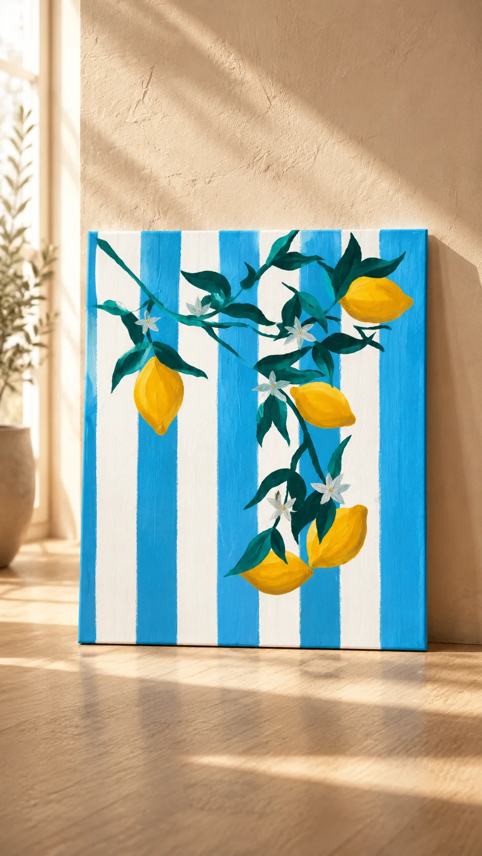 Mediterranean Lemons / Авторская интерьерная карти - миниатюра 2