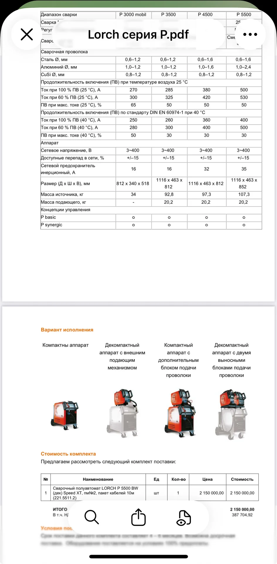 Сварочный полуавтомат Lorch P 5500 - миниатюра 5