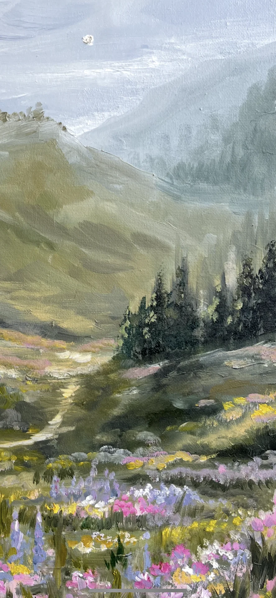 Montagnes et fleurs - миниатюра 3