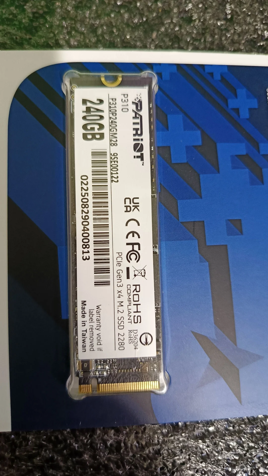 Новый SSD NVMe 240Gb P310 Patriot /Гарантия 5 лет - миниатюра 2