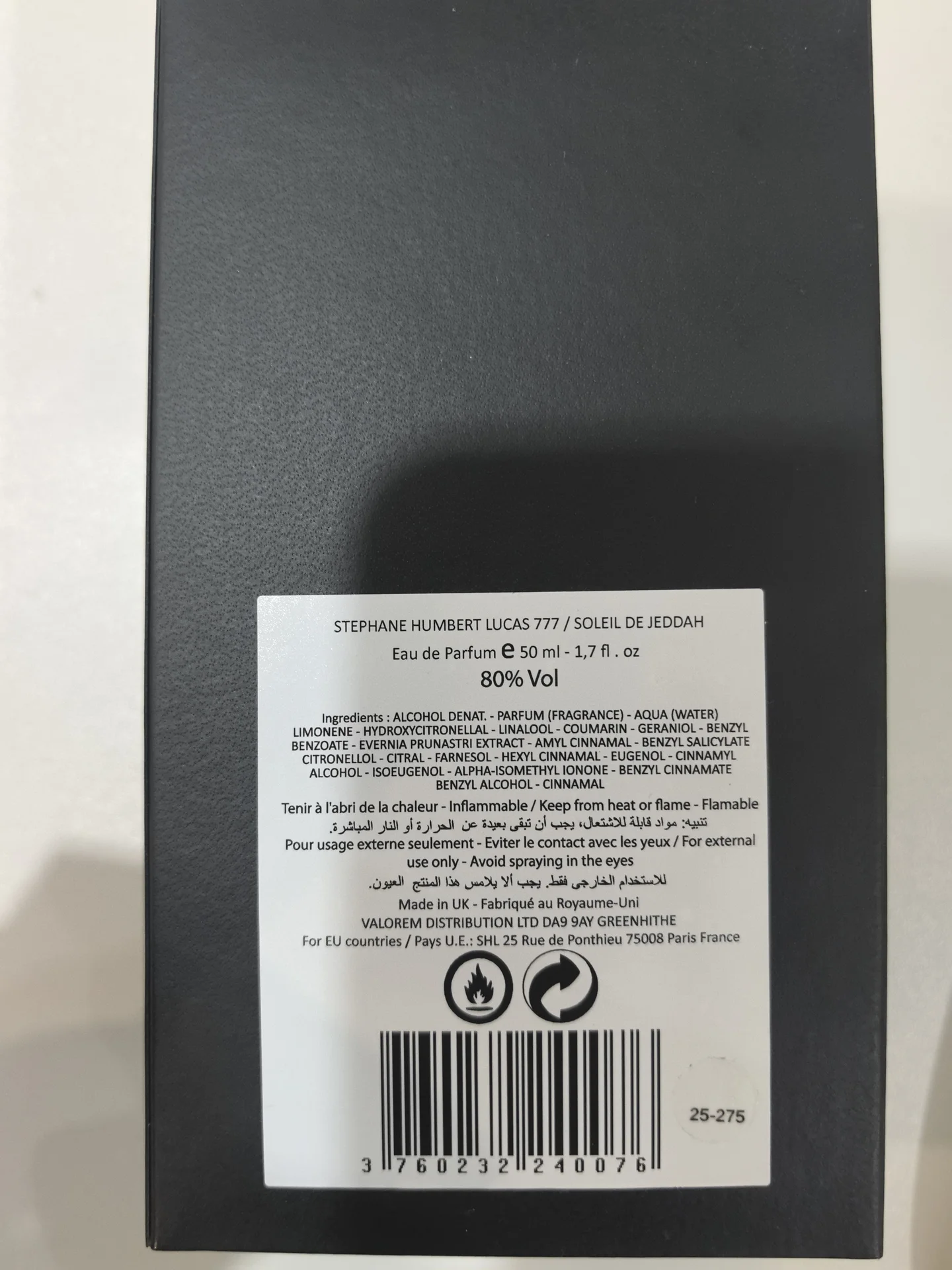 Продаю SHL 777 Soleil di Jeddah остаток 30 мл - миниатюра 3
