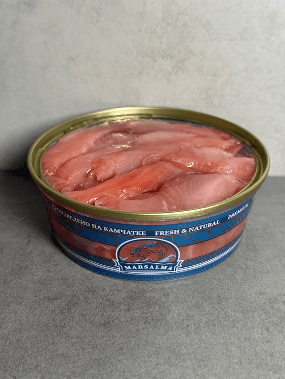 Чавыча филе-ломтики в масле, 200 грамм. - миниатюра 2