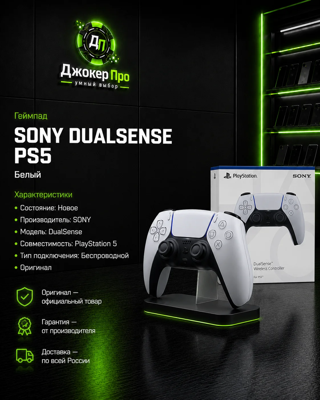 Геймпад dualsense ps5 новый(оригинал) - миниатюра 2