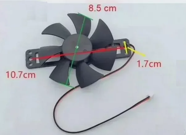 Вентилятор охлаждения для индукционных плит DC18V, D-85mm - миниатюра 2